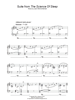 page one of Suite (from The Science Of Sleep) (Piano Solo)