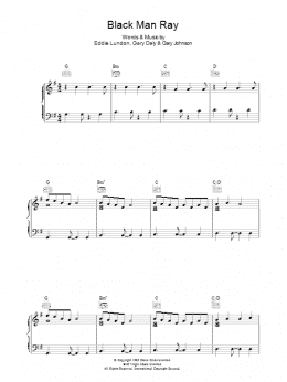 page one of Black Man Ray (Piano, Vocal & Guitar Chords)