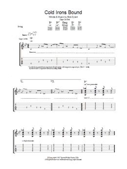 page one of Cold Irons Bound (Guitar Tab)