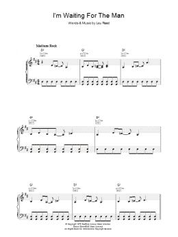 page one of I'm Waiting For The Man (Piano, Vocal & Guitar Chords)