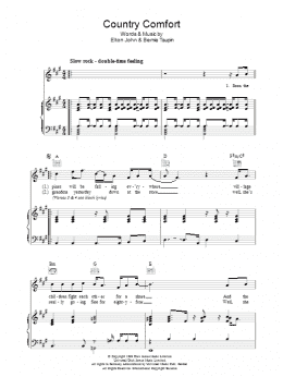 page one of Country Comfort (Piano, Vocal & Guitar Chords)