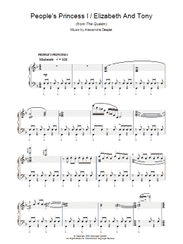 page one of People's Princess I/Elizabeth & Tony (from The Queen) (Piano Solo)