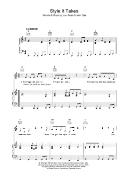 page one of Style It Takes (Piano, Vocal & Guitar Chords)
