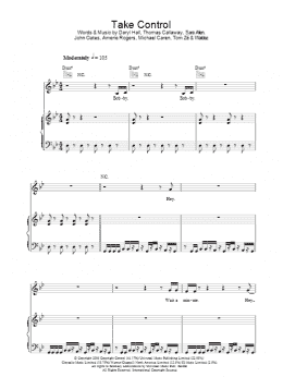 page one of Take Control (Piano, Vocal & Guitar Chords)