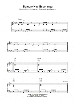 page one of Siempre Hay Esperanza (Piano, Vocal & Guitar Chords)