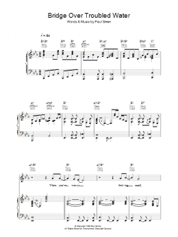 page one of Bridge Over Troubled Water (Piano, Vocal & Guitar Chords)