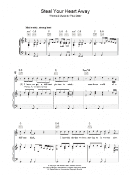page one of Steal Your Heart Away (Piano, Vocal & Guitar Chords)