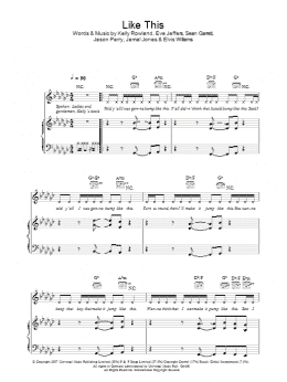 page one of Like This (Piano, Vocal & Guitar Chords)