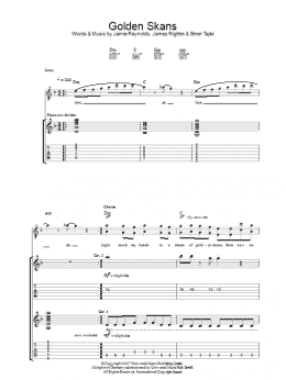 page one of Golden Skans (Guitar Tab)