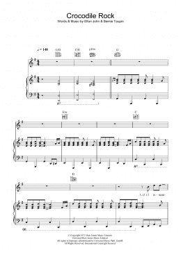 page one of Crocodile Rock (Piano, Vocal & Guitar Chords)