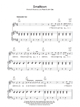 page one of Smalltown (Piano, Vocal & Guitar Chords)