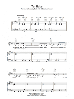 page one of Tar Baby (Piano, Vocal & Guitar Chords)