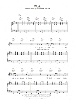 page one of Work (Piano, Vocal & Guitar Chords)