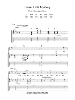 page one of Sweet Little Mystery (Guitar Tab)