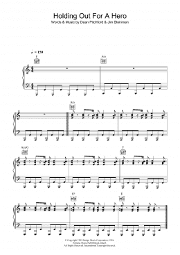page one of Holding Out For A Hero (Piano, Vocal & Guitar Chords)