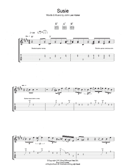 page one of Susie (Guitar Tab)