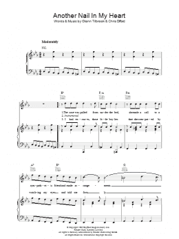 page one of Another Nail In My Heart (Piano, Vocal & Guitar Chords)