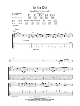 page one of Junkie Doll (Guitar Tab)