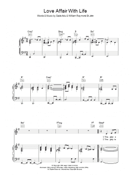 page one of Love Affair With Life (Piano, Vocal & Guitar Chords)