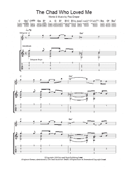 page one of The Chad Who Loved Me (Guitar Tab)