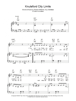 page one of Knutsford City Limits (Piano, Vocal & Guitar Chords)