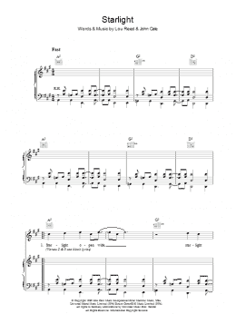 page one of Starlight (Piano, Vocal & Guitar Chords)