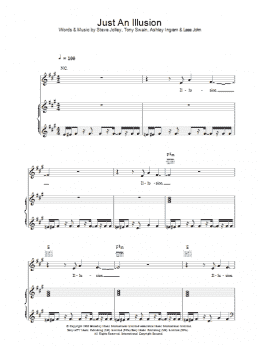 page one of Just An Illusion (Piano, Vocal & Guitar Chords)