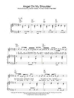 page one of Angel On My Shoulder (Piano, Vocal & Guitar Chords)