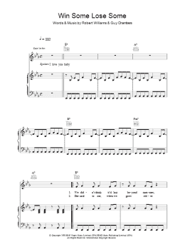 page one of Win Some Lose Some (Piano, Vocal & Guitar Chords)