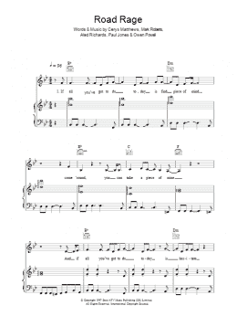 page one of Road Rage (Piano, Vocal & Guitar Chords)