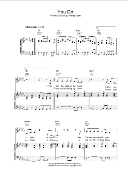 page one of You Do (Piano, Vocal & Guitar Chords)
