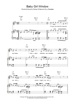 page one of Baby Girl Window (Piano, Vocal & Guitar Chords)