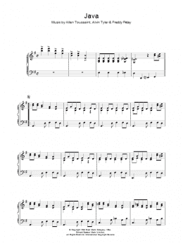 page one of Java (Piano, Vocal & Guitar Chords)
