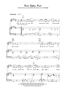 page one of Run, Baby, Run (Piano, Vocal & Guitar Chords)