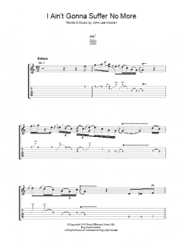 page one of I Ain't Gonna Suffer No More (Guitar Tab)