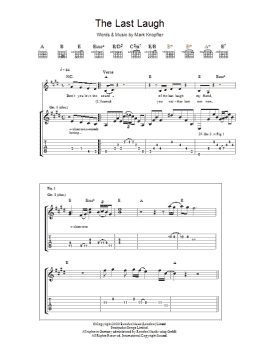 page one of The Last Laugh (Guitar Tab)