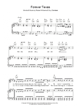 page one of Forever Texas (Piano, Vocal & Guitar Chords)