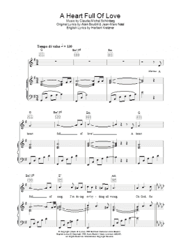 page one of A Heart Full Of Love (Piano, Vocal & Guitar Chords)