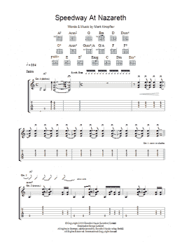 page one of Speedway At Nazareth (Guitar Tab)