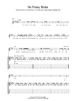 page one of No Pussy Blues (Guitar Tab)