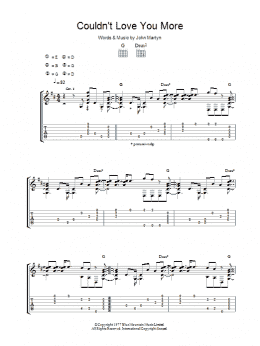 page one of Couldn't Love You More (Guitar Tab)