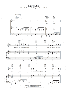 page one of Star Eyes (Piano, Vocal & Guitar Chords)