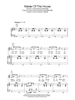 page one of Master Of The House (Piano, Vocal & Guitar Chords)
