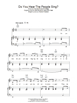 page one of Do You Hear The People Sing? (Piano, Vocal & Guitar Chords)