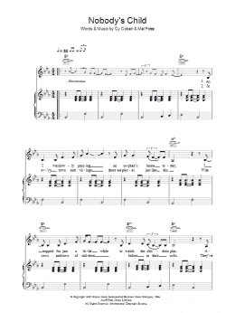 page one of Nobody's Child (Piano, Vocal & Guitar Chords)