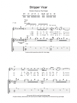 page one of Stripper Vicar (Guitar Tab)