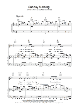 page one of Sunday Morning (Piano, Vocal & Guitar Chords)