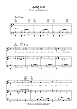 page one of Living Doll (Piano, Vocal & Guitar Chords)