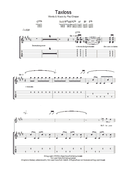 page one of Taxloss (Guitar Tab)