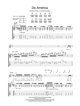 page one of Do America (Guitar Tab)